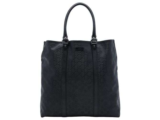 Tote Vertical Gucci Joy com Impressão GG Preta Preto