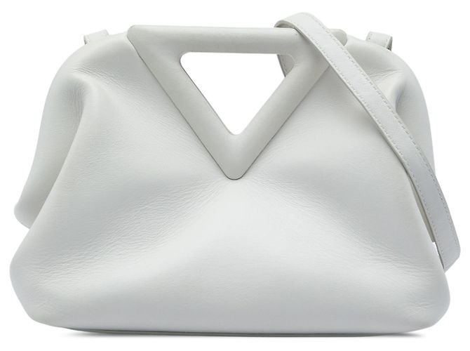 Bottega Veneta Borsa The Point Triangle Small in pelle bianca Bianco