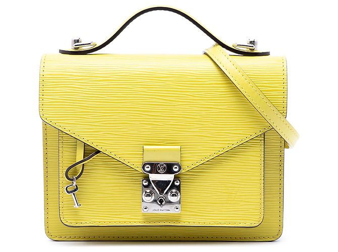 Louis Vuitton Yellow Epi Monceau BB Jaune