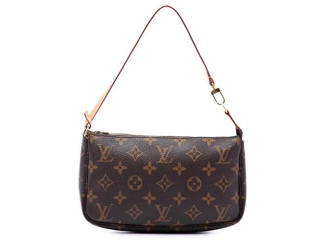 Louis Vuitton Brown Monogram Pochette Accessoires Marrom