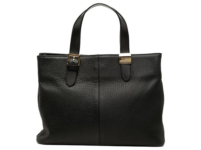 Tote Burberry in pelle nera Nero