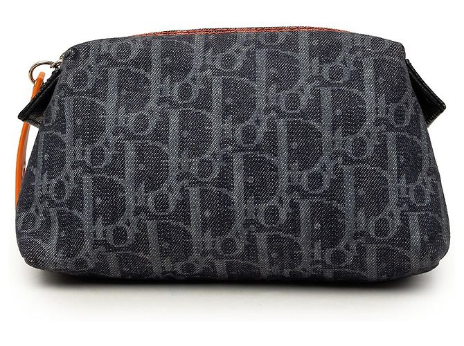 Autre Marque Necessaire Dior Blue Oblique Denim Flight