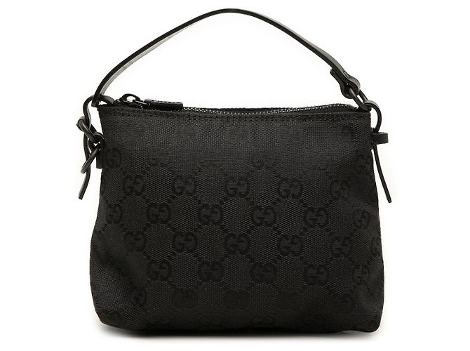 Gucci Handtasche aus schwarzem GG Canvas