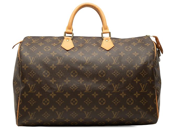Louis Vuitton Brown Monogram Speedy 40 Marrom