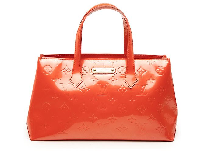 Louis Vuitton Orange Monogram Vernis Wilshire PM