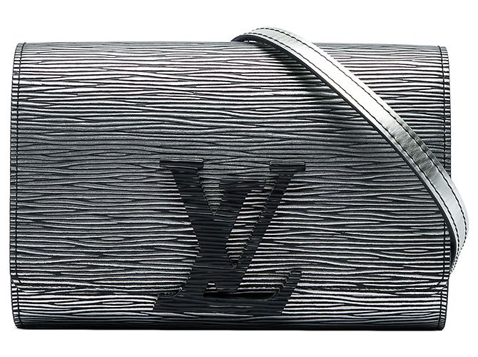 Louis Vuitton Gray Metallic Epi Louise PM Marron