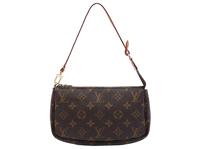 Louis Vuitton Brown Monogram Pochette Accessoires Marrom