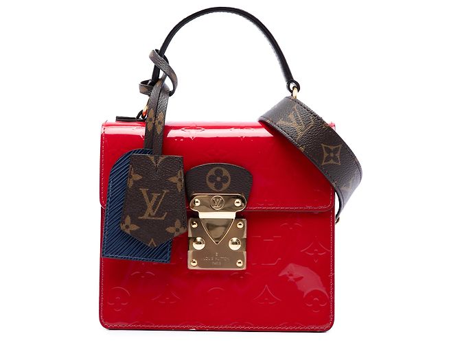 Louis Vuitton Red Monogram Vernis Spring Street Rouge