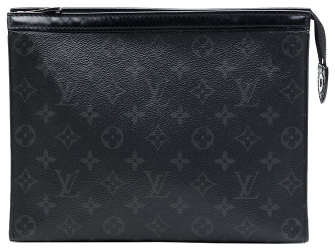 Louis Vuitton Black Monogram Eclipse Pochette Voyage MM Nero