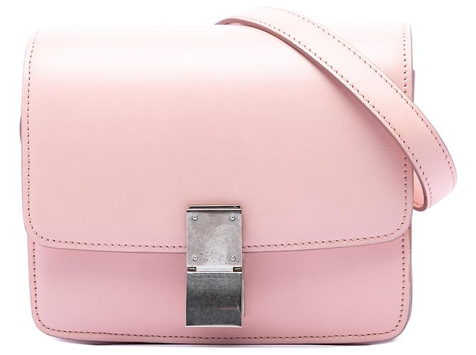 Céline Celine Pink Small Calfskin Classic Box Rose