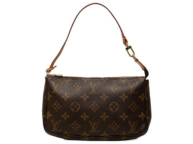 Louis Vuitton Brown Monogram Pochette Accessoires Marron