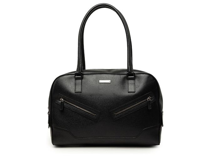 Bolsa Gucci em couro de bezerro preto