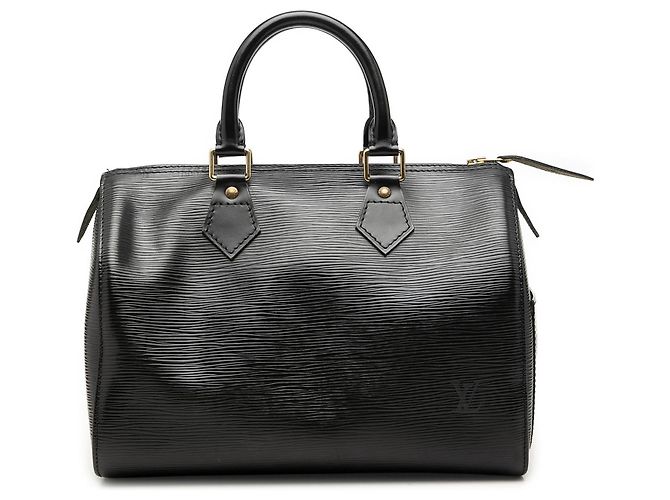 Louis Vuitton Black Epi Speedy 25 Noir