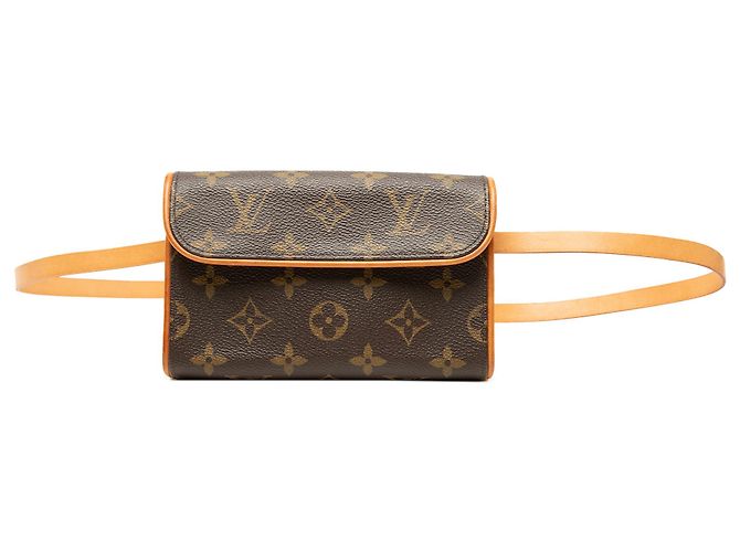 Louis Vuitton Brown Monogram Pochette Florentine Marrom