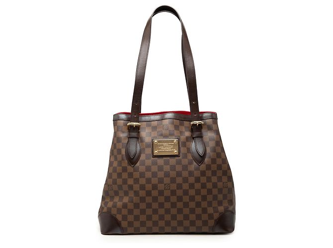 Louis Vuitton Brown Damier Ebene Hampstead GM Marrom