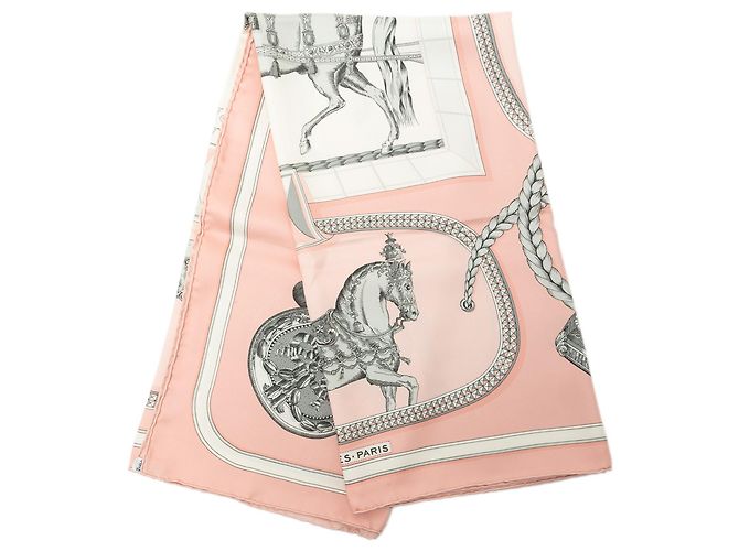 Hermès Pink Grand Apparat Seidentuch 90