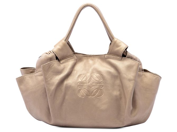 LOEWE Gold Metallic Nappa Aire Doré
