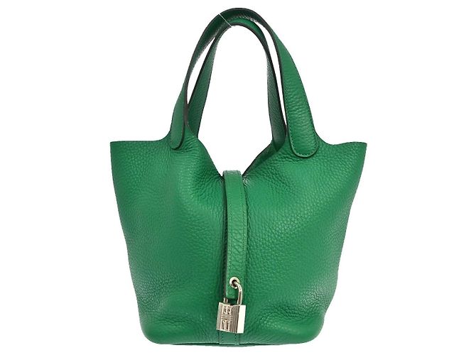 Hermès Hermes Picotin Lock Clemence MM Vert