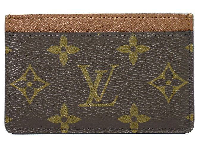 Tarjetero Louis Vuitton Monogram Reverse Canvas Castaño