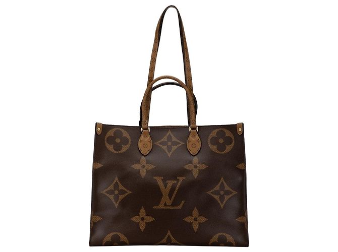 Louis Vuitton Monogram Giant Reverse On The Go GM Brown