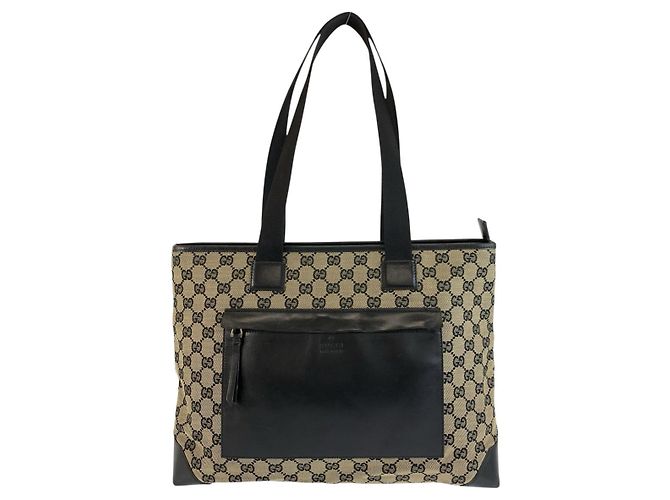 Borsa Tote Gucci GG Canvas Nero
