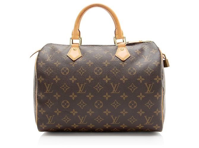 Borsa Louis Vuitton Monogram Canvas Speedy 30 Marrone