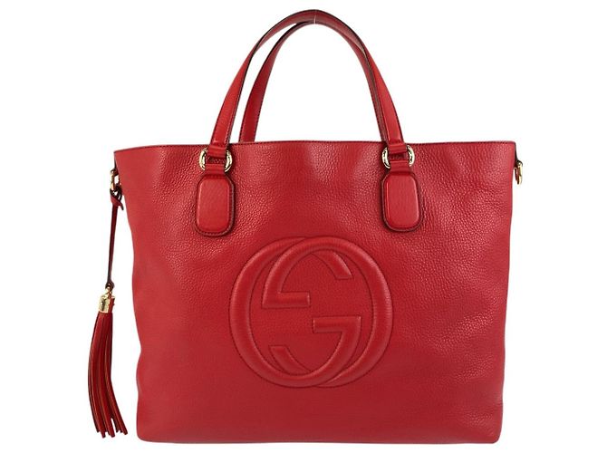 Gucci Soho Tote Bag Red