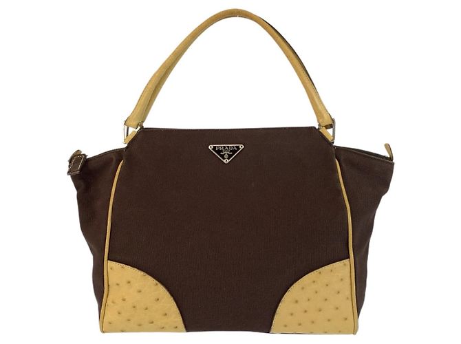 Tote Sac cabas Prada Triangle Logo Multicolore