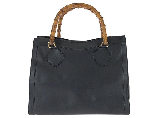 Borsa Tote Gucci Bamboo Nero