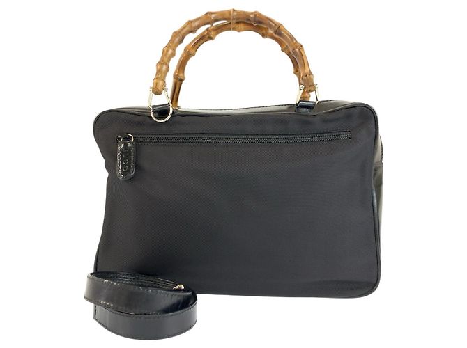 Sac à main Gucci Bamboo 2way Noir