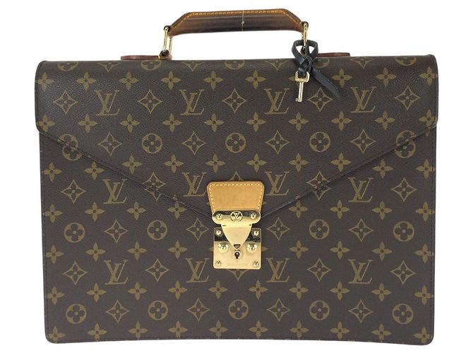 Louis Vuitton Monogram Serviette Conseiller Briefcase Marron