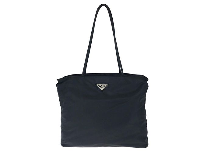 Borsa Tote a Spalla Prada Tessuto Nero