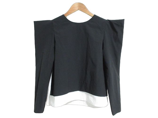 Autre Marque Blouse MOUJIC Power Shoulder Noir