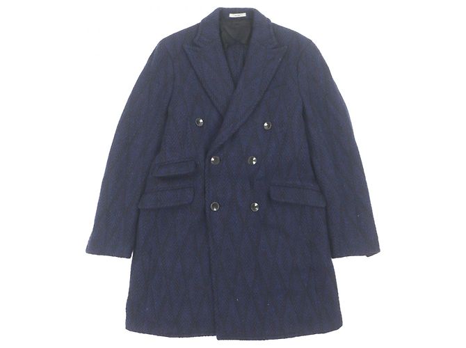 Autre Marque Abrigo Chester de lana Boglioli Azul Azul marino