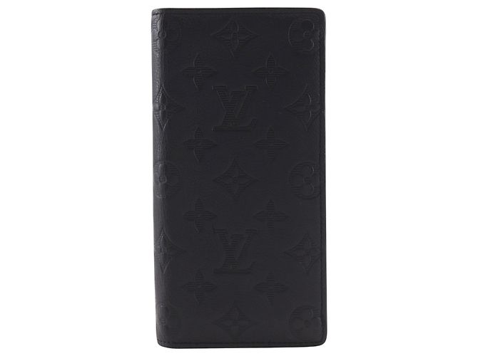 Louis Vuitton Brazza Monogram Shadow Leather Nero