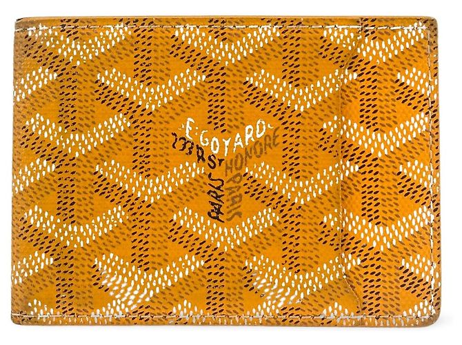 Goyard Bifold Coated Canvas Yellow