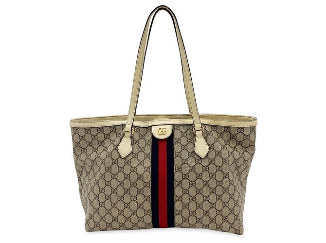 Gucci Ophidia Shopping GG Coated Canvas Medium Beige