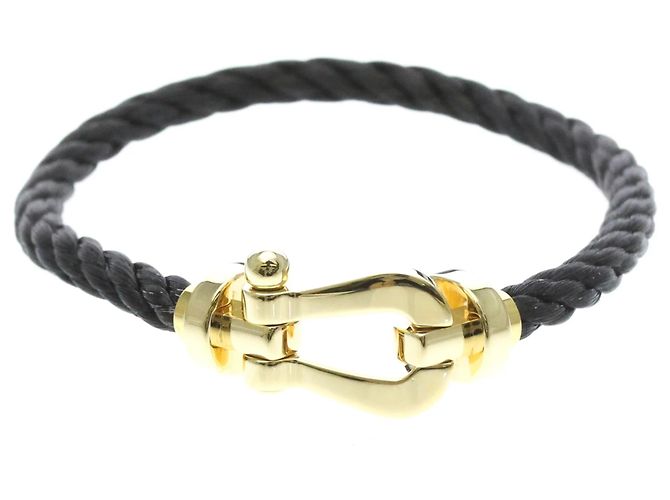 Bracciale FRED Force 10 Large in oro giallo 18K D'oro