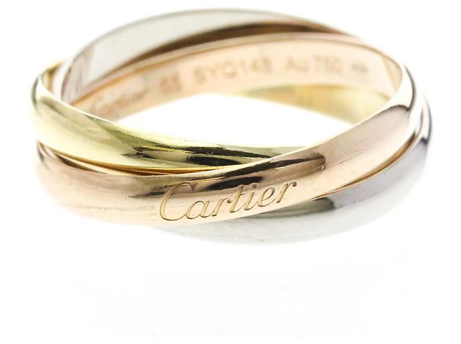Anello Cartier Trinity in oro giallo, rosa e bianco 18K D'oro