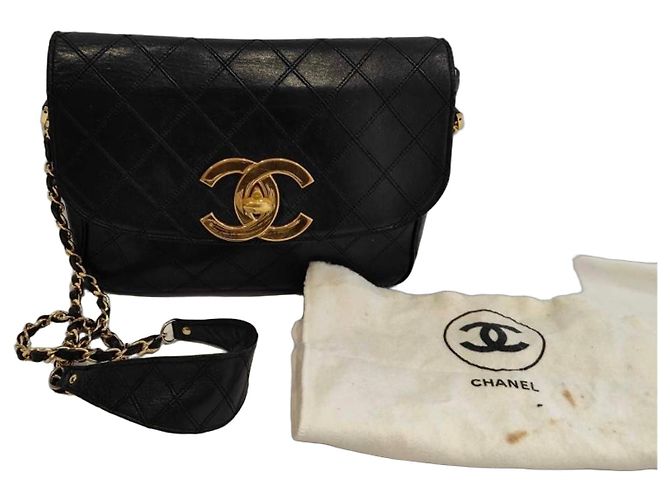 Chanel Classic Flap Bag gestepptes Leder Schwarz