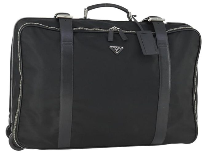 Mala de Viagem Prada em Re-Nylon e Saffiano Re-Nylon e Saffiano Preto