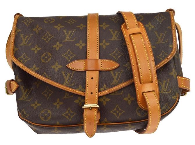 Louis Vuitton Saumur Monogram Canvas 30 Marrom