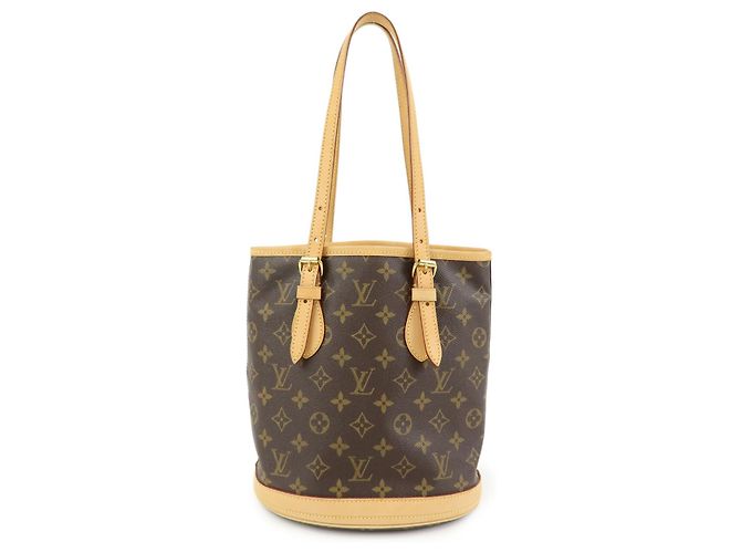 Louis Vuitton Petit Bucket Monogram Canvas Marron