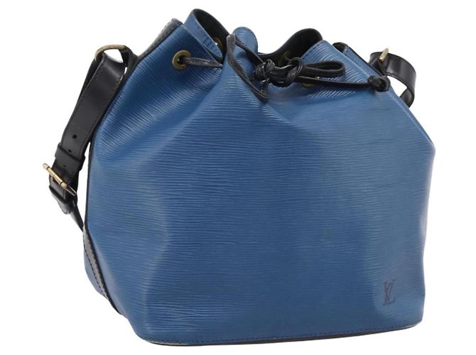 Louis Vuitton Bicolor Petit Noe Epi Leather Bleu
