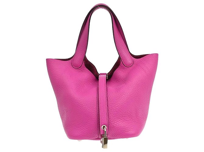 Hermès Hermes Picotin Lock Clemence MM Rosa
