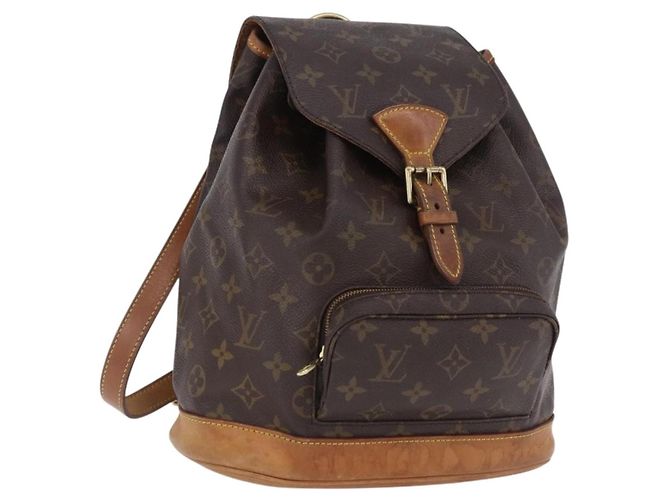 LOUIS VUITTON Monogram Montsouris MM Rucksack M51136 LV Auth 198904 Monogramm
