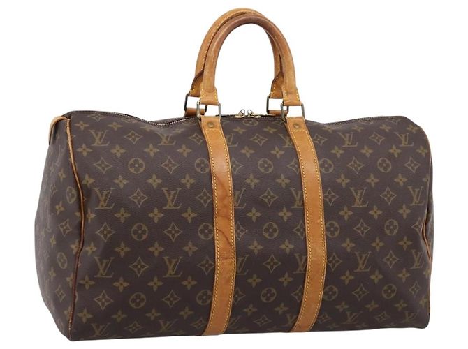 LOUIS VUITTON Monogram Keepall 45 Boston Bag M41428 LV Auth bs37277 Monograma