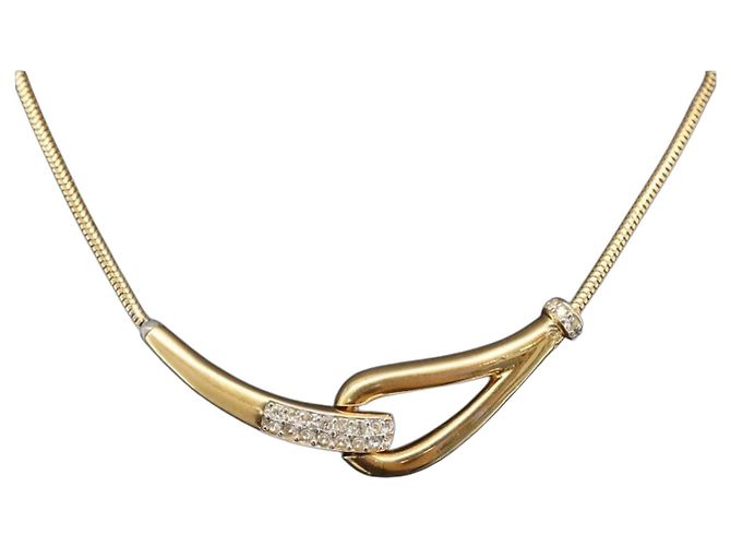Collana GIVENCHY Metal Gold Tone Auth ka6381