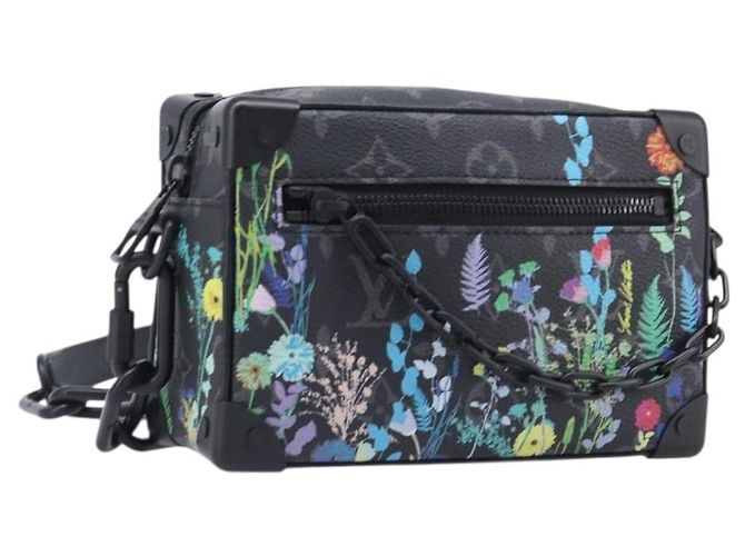 LOUIS VUITTON Monogram Eclipse Foliage Mini Soft Trunk Bag M69072 Auth 202698SM Monogramm