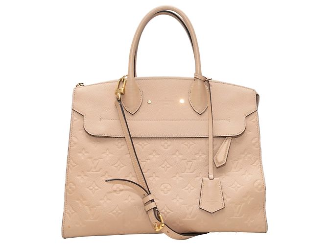 Bolso Louis Vuitton MM con asa superior Beige